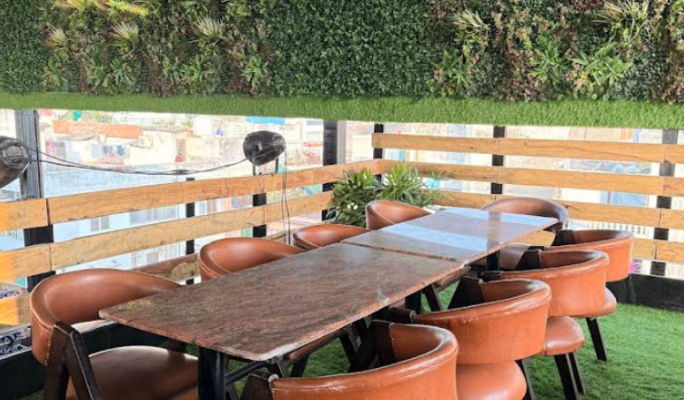 Reception area at Hotel Yugantar